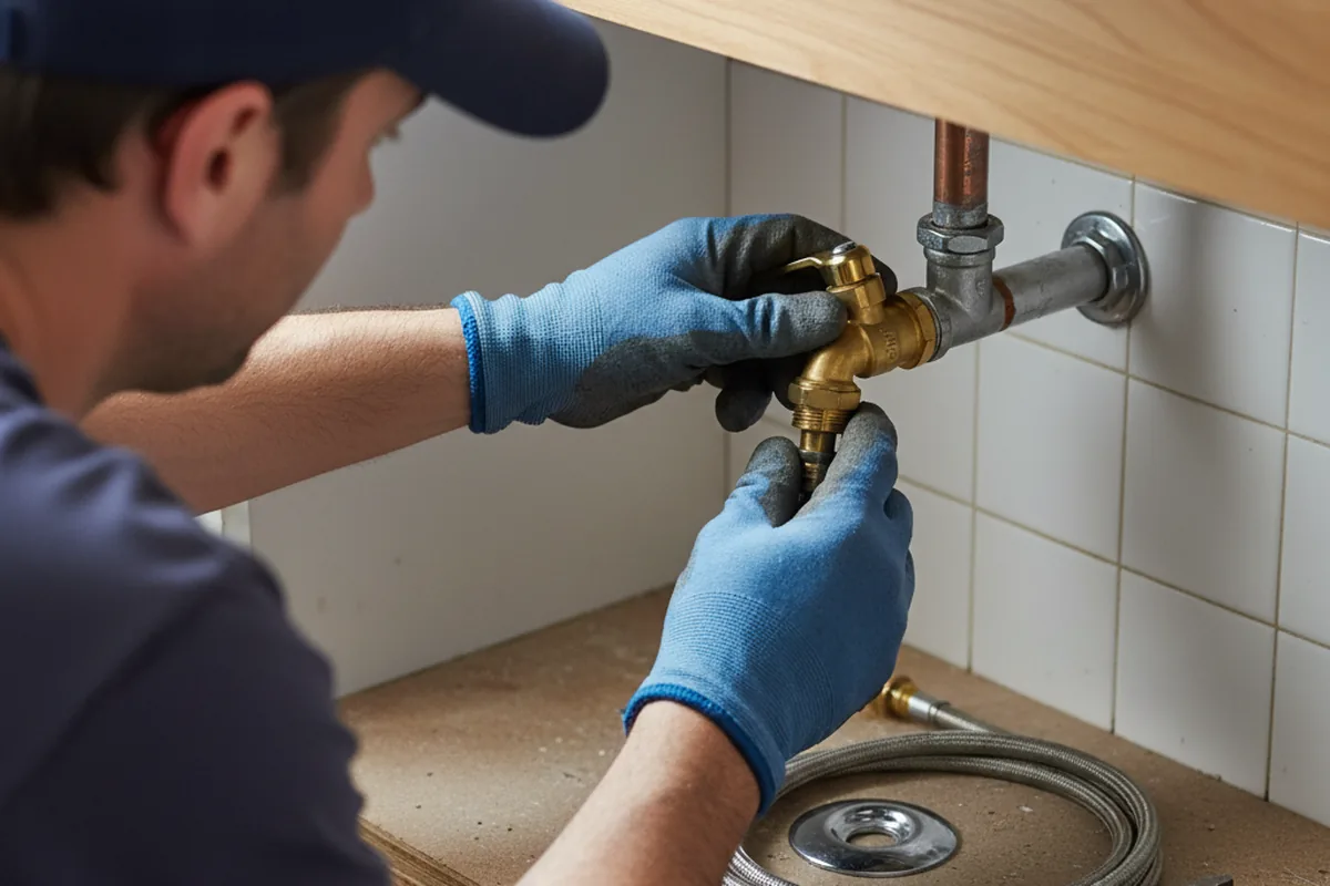 Shutoff valve and fitting work during Emergency Plumbing in Calhoun Falls